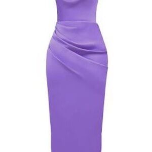Elegant Purple Women's Dress